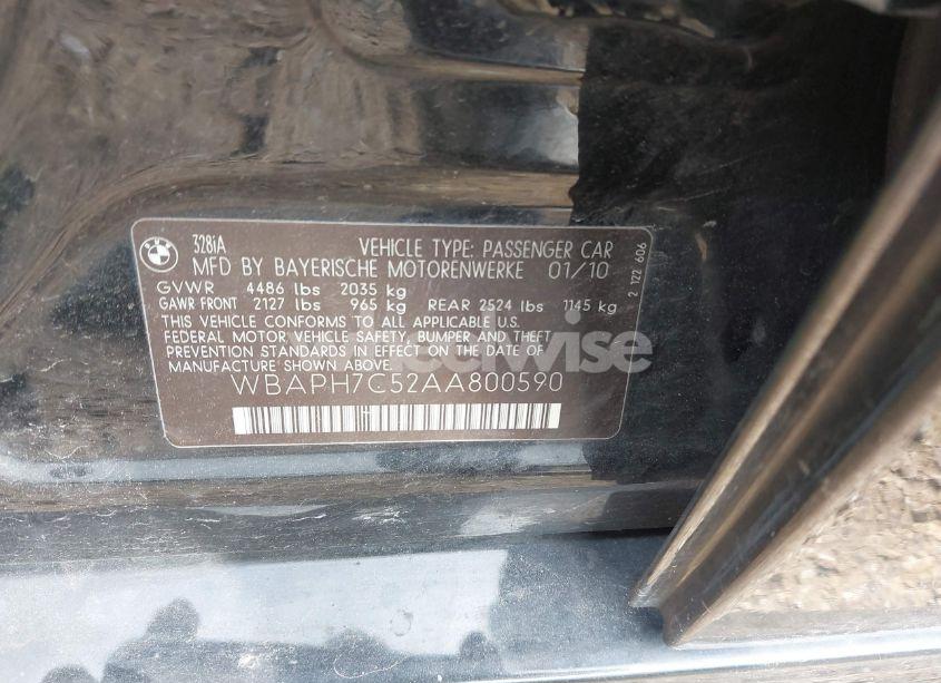 Photo 9 of 2010 Bmw 328i (VIN WBAPH7C52AA800590)