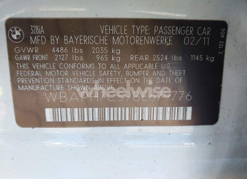 Photo 9 of 2011 Bmw 328i (VIN WBAPH7C59BE679776)