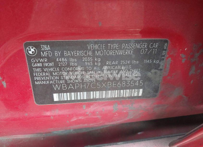 Photo 9 of 2011 Bmw 328i (VIN WBAPH7C5XBE683545)