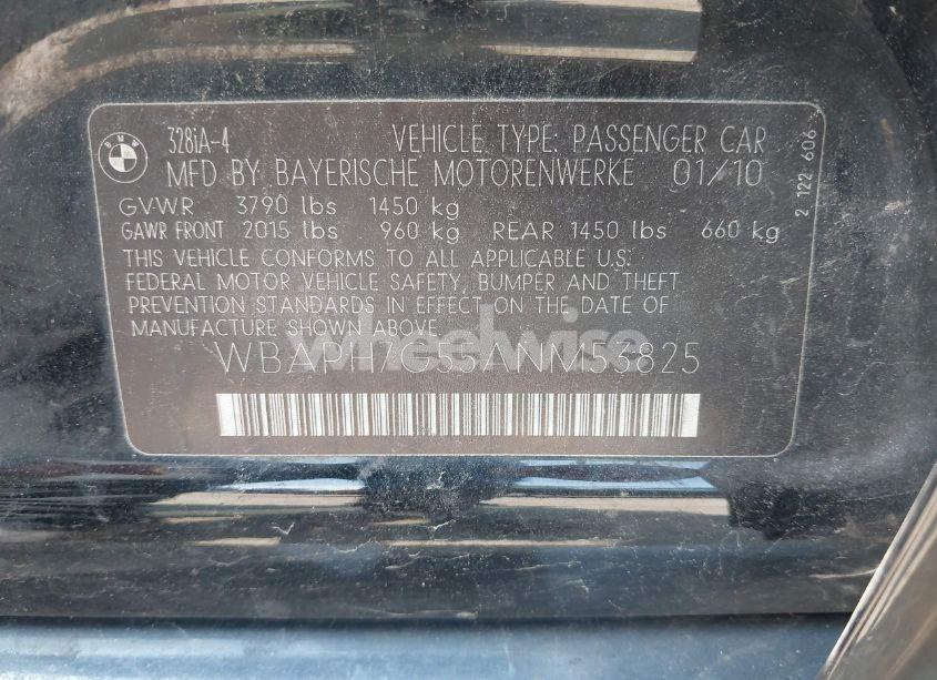 Photo 9 of 2010 Bmw 328i (VIN WBAPH7G55ANM53825)