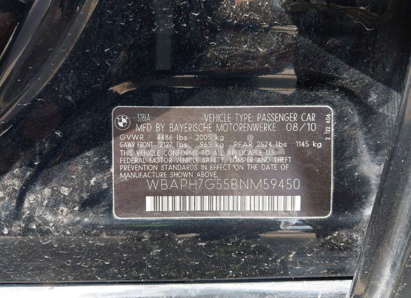 Photo 9 of 2011 Bmw 328i (VIN WBAPH7G55BNM59450)