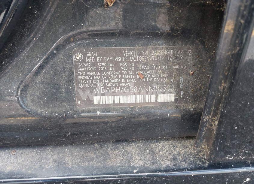 Photo 9 of 2010 Bmw 328i (VIN WBAPH7G58ANM52300)