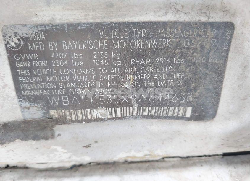 Photo 9 of 2009 Bmw 328i XDRIVE (VIN WBAPK535X9A644638)