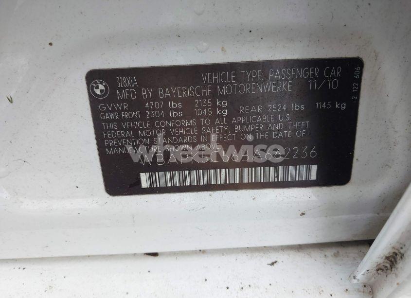 Photo 9 of 2011 Bmw 328i XDRIVE (VIN WBAPK5C56BA662236)