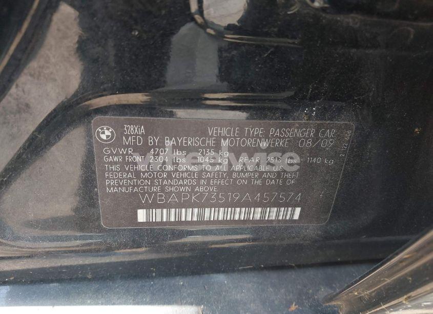 Photo 9 of 2009 Bmw 328i XDRIVE (VIN WBAPK73519A457574)