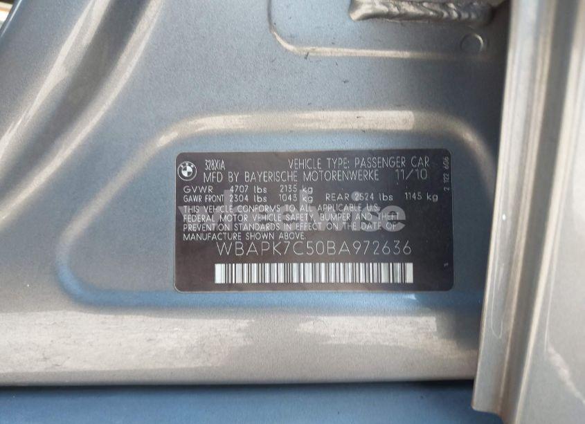 Photo 9 of 2011 Bmw 328i XDRIVE (VIN WBAPK7C50BA972636)