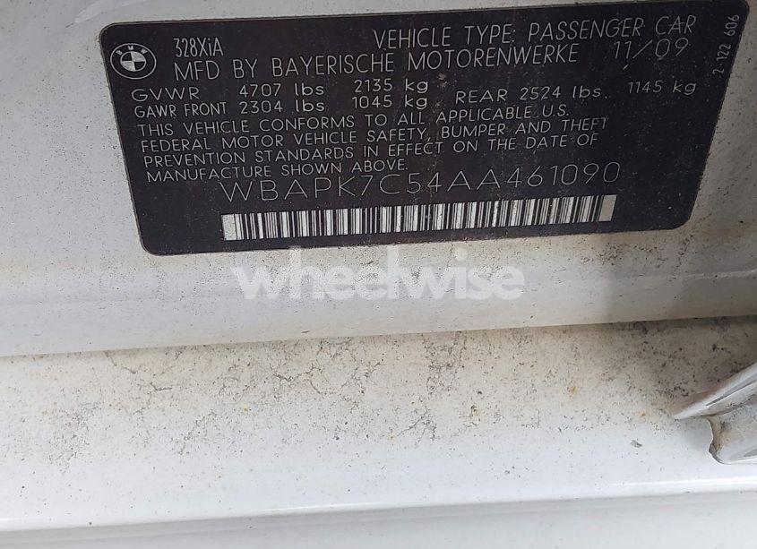 Photo 9 of 2010 Bmw 328i XDRIVE (VIN WBAPK7C54AA461090)