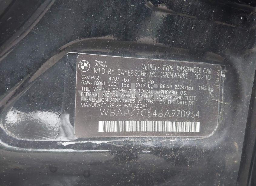 Photo 9 of 2011 Bmw 328i XDRIVE (VIN WBAPK7C54BA970954)