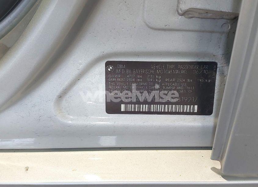 Photo 9 of 2011 Bmw 328i XDRIVE (VIN WBAPK7C55BA819217)