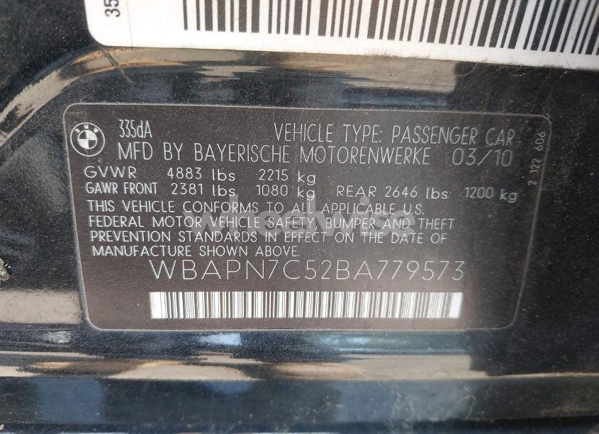 Photo 9 of 2011 Bmw 335d (VIN WBAPN7C52BA779573)