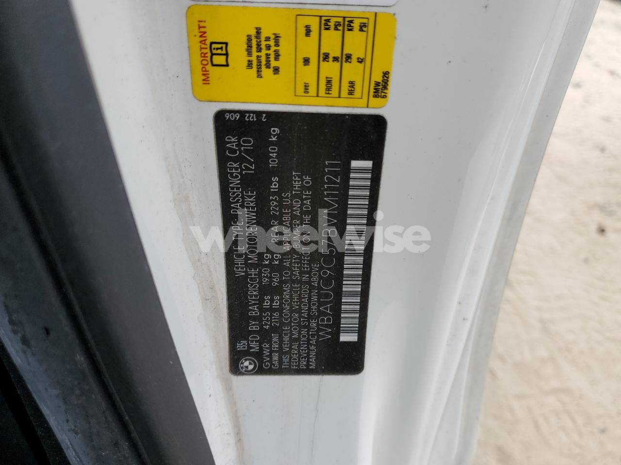 Photo 12 of 2011 BMW 135 I (VIN WBAUC9C57BVM11211)