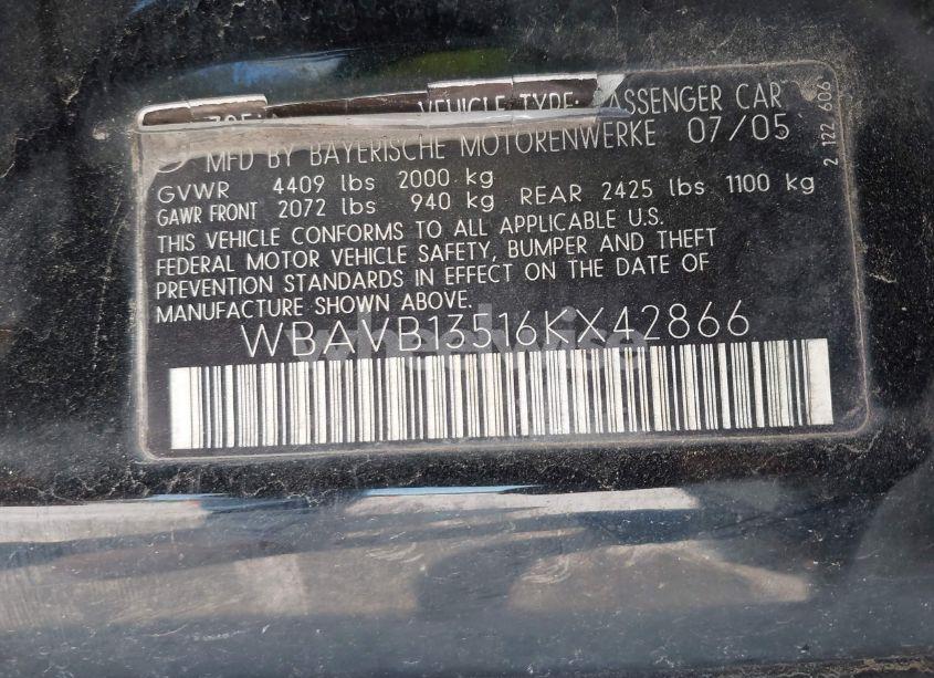 Photo 9 of 2006 Bmw 325i N/A (VIN WBAVB13516KX42866)