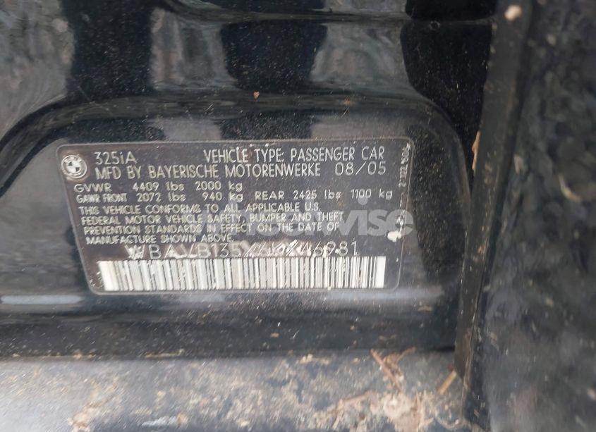 Photo 9 of 2006 Bmw 325i N/A (VIN WBAVB135X6KX46981)