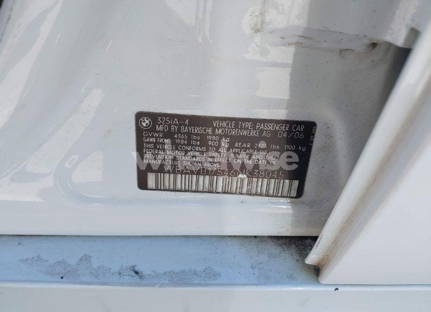 Photo 9 of 2006 Bmw 325i N/A (VIN WBAVB17546NK38045)