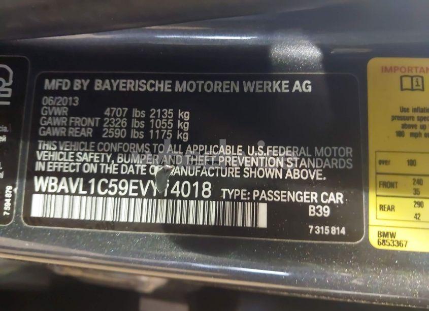 Photo 9 of 2014 Bmw X1 XDRIVE28I (VIN WBAVL1C59EVY14018)