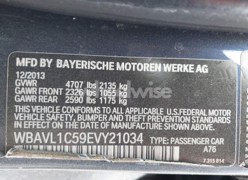 Photo 9 of 2014 Bmw X1 XDRIVE28I (VIN WBAVL1C59EVY21034)