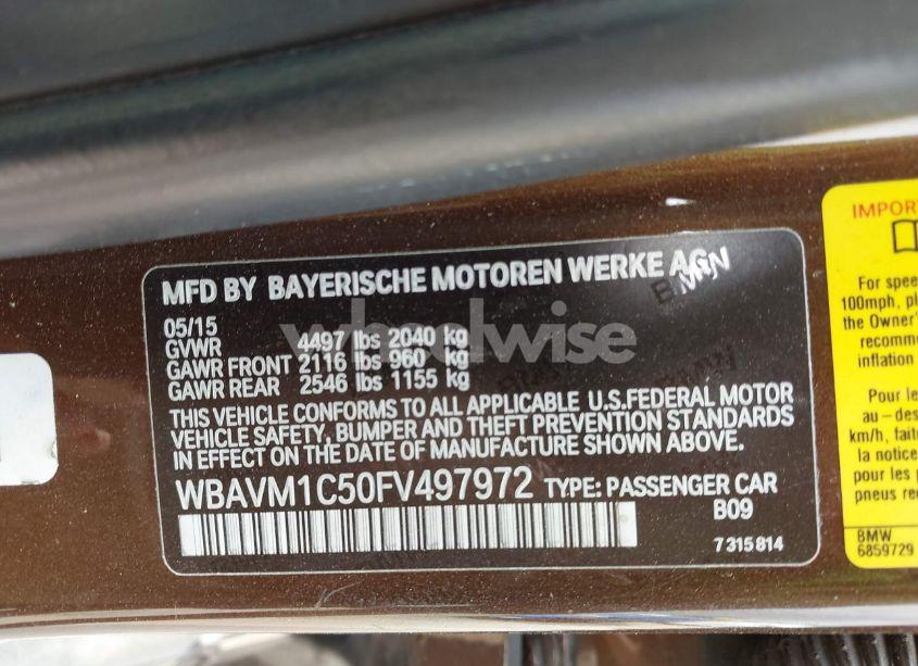 Photo 9 of 2015 Bmw X1 SDRIVE28I (VIN WBAVM1C50FV497972)