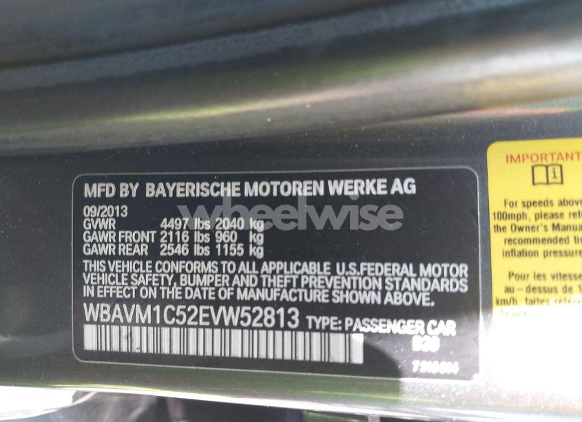 Photo 9 of 2014 Bmw X1 SDRIVE28I (VIN WBAVM1C52EVW52813)