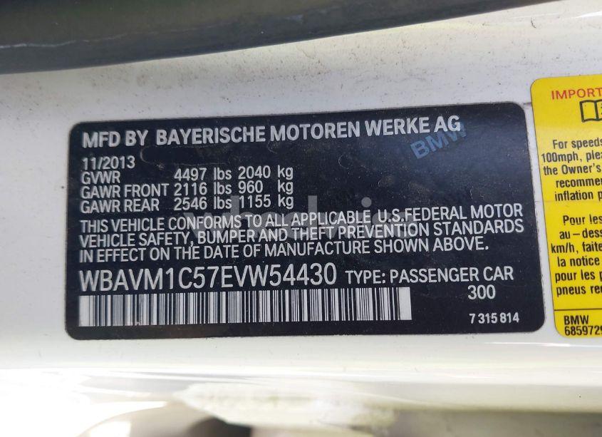 Photo 9 of 2014 Bmw X1 SDRIVE28I (VIN WBAVM1C57EVW54430)