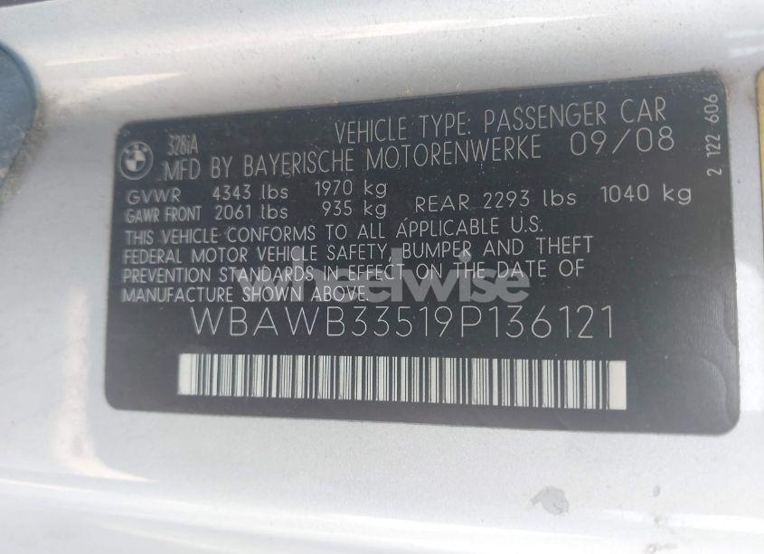 Photo 9 of 2009 Bmw 328i (VIN WBAWB33519P136121)