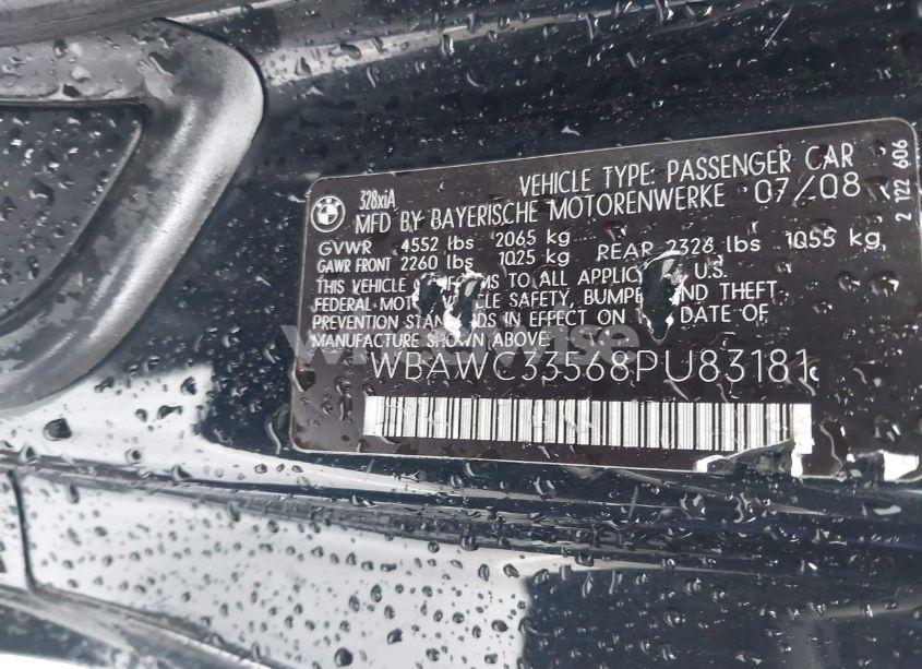 Photo 9 of 2008 Bmw 328xi (VIN WBAWC33568PU83181)