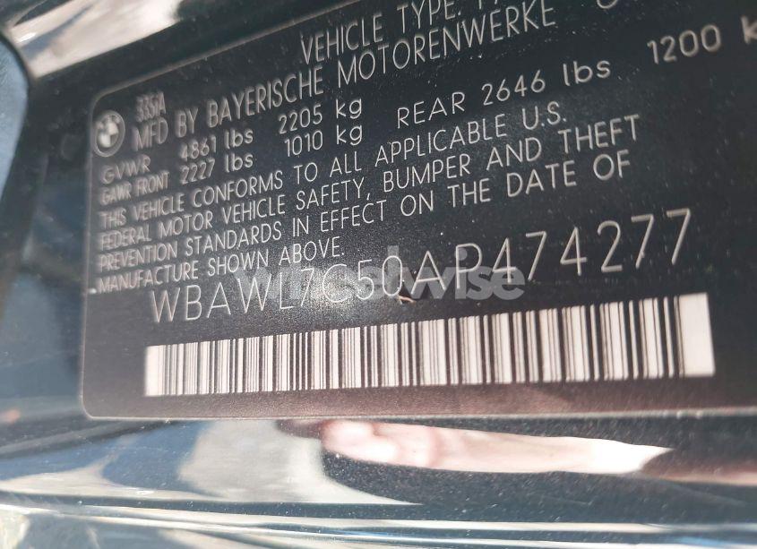 Photo 9 of 2010 Bmw 335i (VIN WBAWL7C50AP474277)