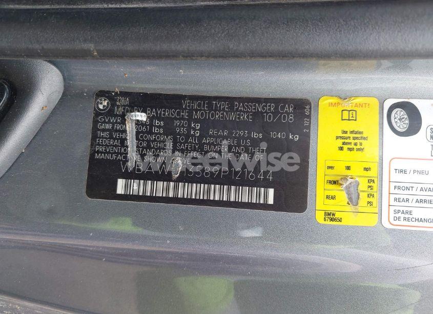 Photo 9 of 2009 Bmw 328i (VIN WBAWV13589P121644)