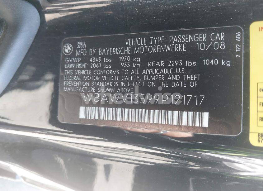 Photo 9 of 2009 Bmw 328i (VIN WBAWV13599P121717)