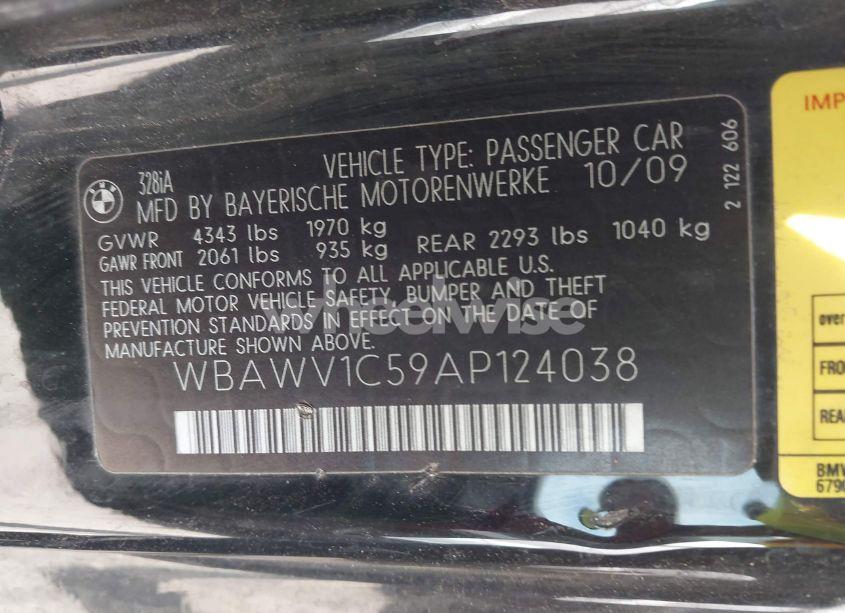 Photo 9 of 2010 Bmw 328i (VIN WBAWV1C59AP124038)