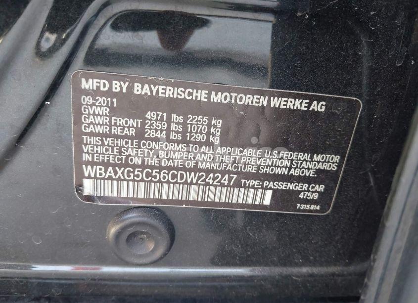 Photo 9 of 2012 Bmw 528i N/A (VIN WBAXG5C56CDW24247)