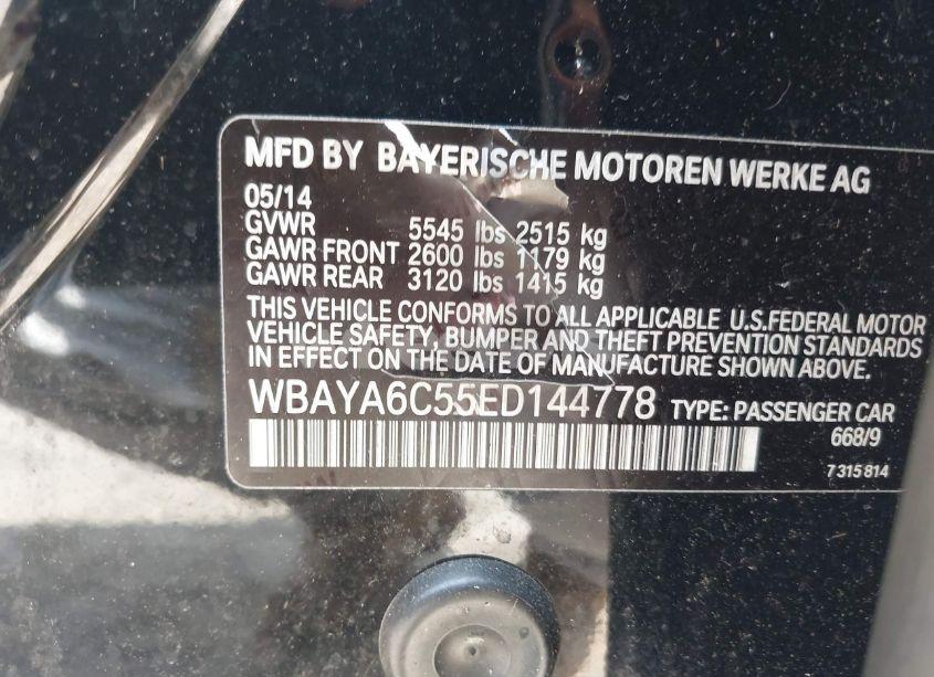 Photo 9 of 2014 Bmw 740i (VIN WBAYA6C55ED144778)