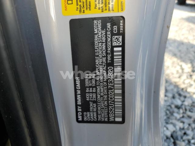 Photo 8 of 2020 BMW M2 COMPETITION (VIN WBS2U7C02L7E34820)