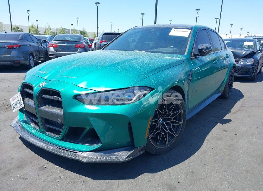 Photo 2 of 2022 Bmw M3 COMPETITION (VIN WBS33AY04NFM48348)