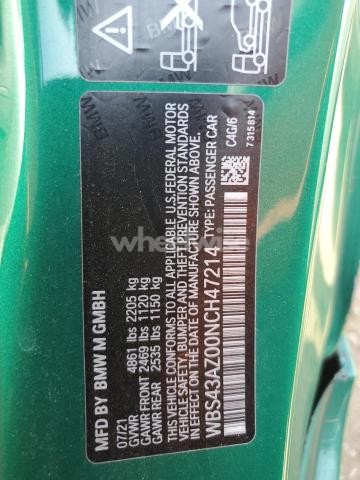 Photo 2 of 2022 BMW M4 COMPETITION (VIN WBS43AZ00NCH47214)