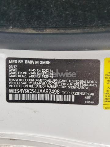 Photo 8 of 2018 BMW M4 N/A (VIN WBS4Y9C54JAA92498)