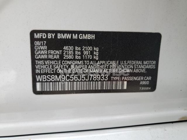 Photo 8 of 2018 BMW M3 (VIN WBS8M9C56J5J78933)