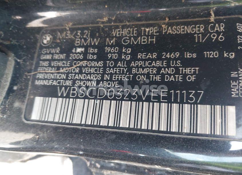 Photo 9 of 1997 Bmw M3 (VIN WBSCD0323VEE11137)