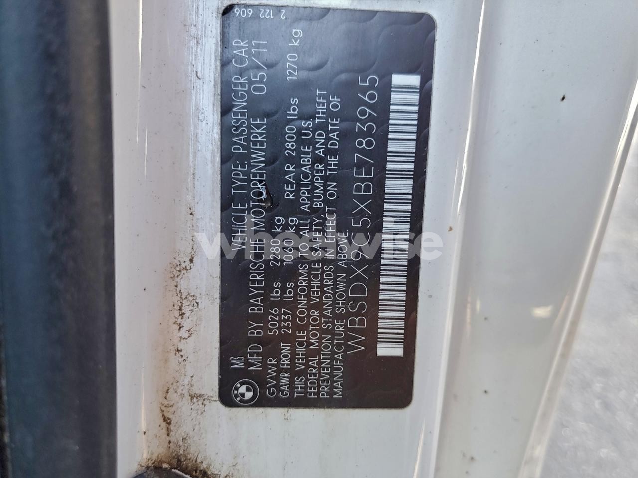 Photo 12 of 2011 BMW M3 (VIN WBSDX9C5XBE783965)