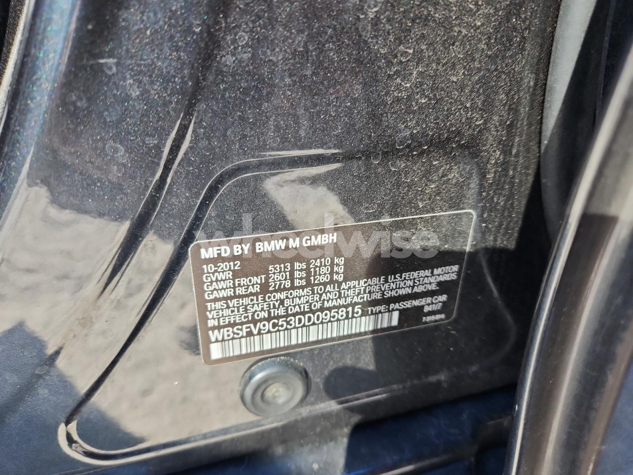 Photo 12 of 2013 BMW M5 (VIN WBSFV9C53DD095815)