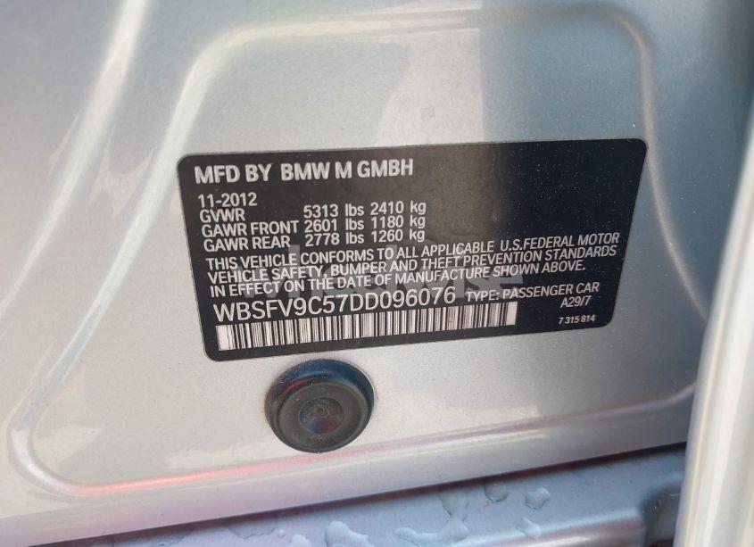 Photo 9 of 2013 Bmw M5 (VIN WBSFV9C57DD096076)