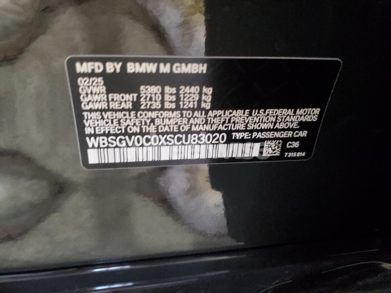 Photo 12 of 2025 BMW M8 (VIN WBSGV0C0XSCU83020)