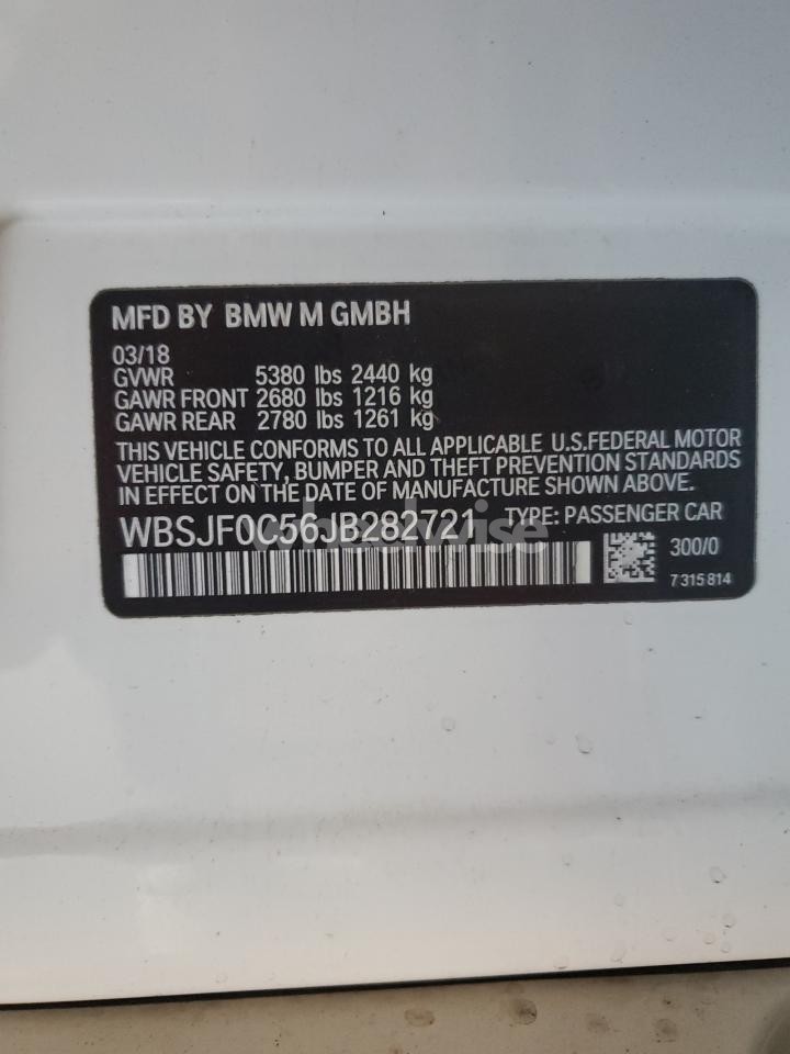 Photo 12 of 2018 BMW M5 (VIN WBSJF0C56JB282721)