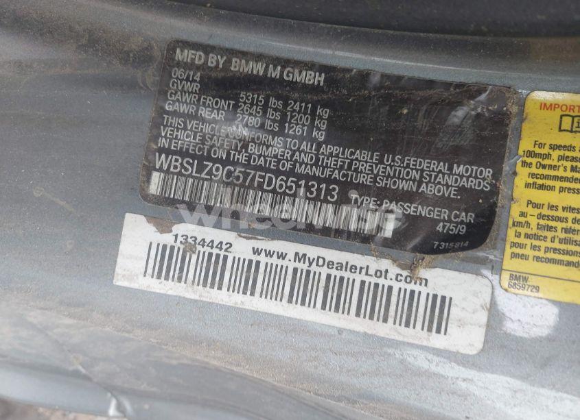 Photo 9 of 2015 Bmw M6 (VIN WBSLZ9C57FD651313)