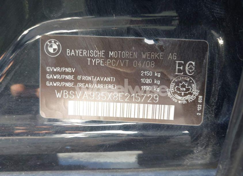 Photo 9 of 2008 Bmw M3 (VIN WBSVA935X8E215729)