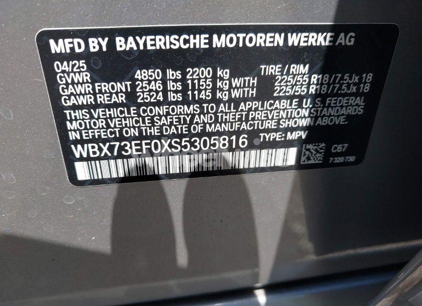 Photo 9 of 2025 Bmw X1 XDRIVE28I (VIN WBX73EF0XS5305816)