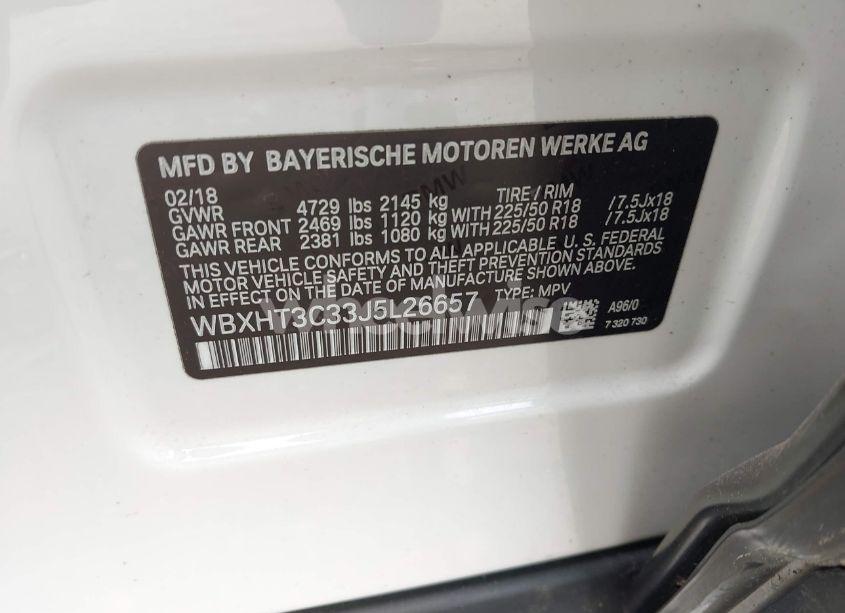 Photo 9 of 2018 Bmw X1 XDRIVE28I (VIN WBXHT3C33J5L26657)