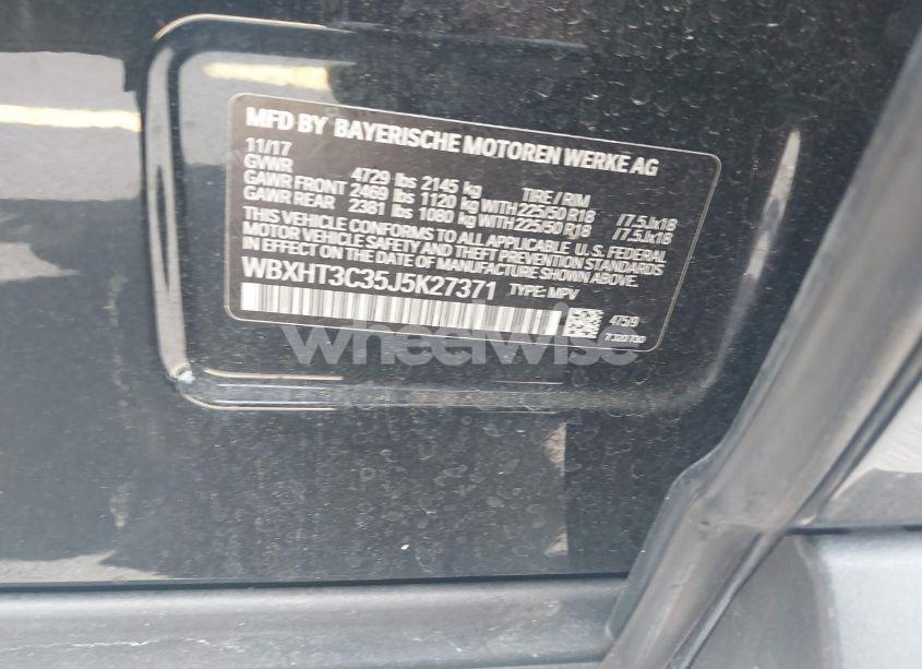 Photo 9 of 2018 Bmw X1 XDRIVE28I (VIN WBXHT3C35J5K27371)