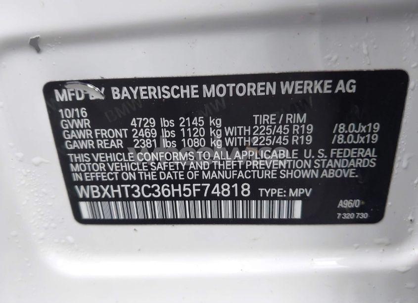 Photo 9 of 2017 Bmw X1 XDRIVE28I (VIN WBXHT3C36H5F74818)