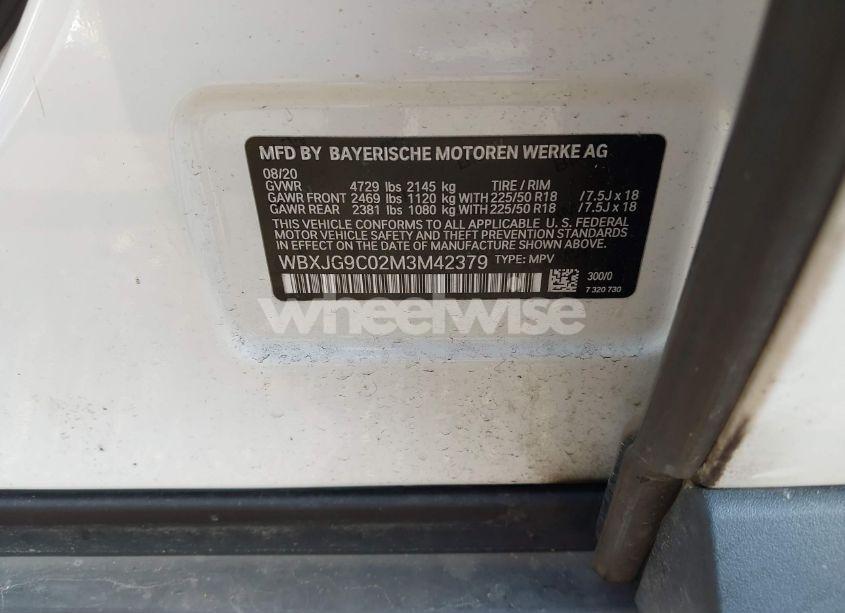 Photo 9 of 2021 Bmw X1 XDRIVE28I (VIN WBXJG9C02M3M42379)