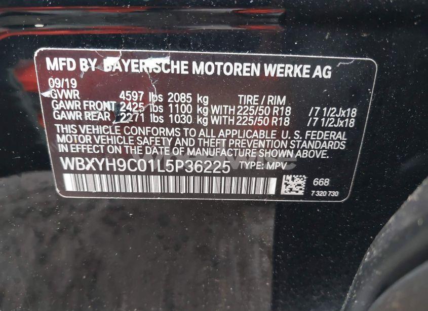 Photo 9 of 2020 Bmw X2 SDRIVE28I (VIN WBXYH9C01L5P36225)